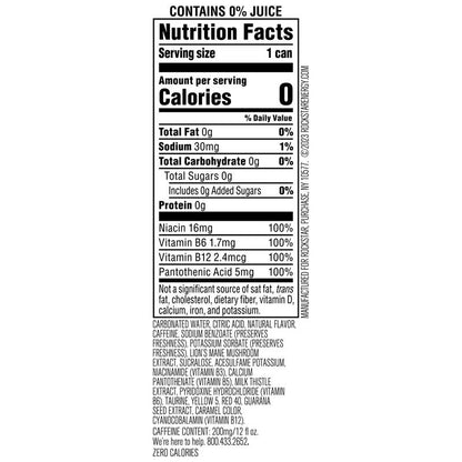 Rockstar Focus White Peach 12oz Can