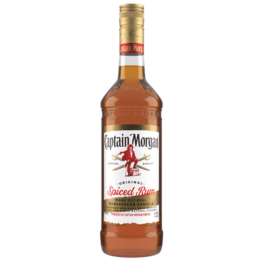 Captain Morgan Original Spiced Rum (Made with Real Madagascar Vanilla), 1 L (70 Proof)