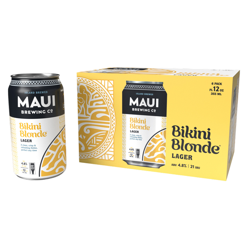 Maui Brewing Bikini Blonde Lager 6pk 12oz Can 4.8% ABV