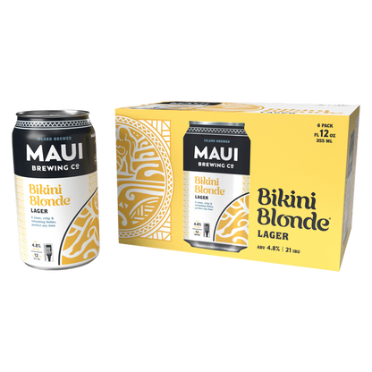 Maui Brewing Bikini Blonde Lager 6pk 12oz Can 4.8% ABV