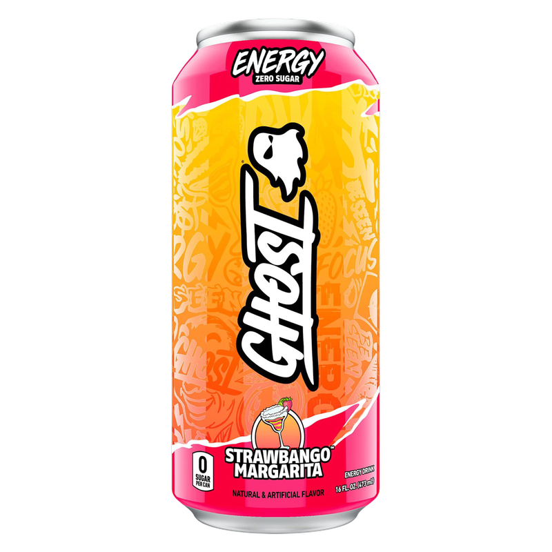 GHOST ENERGY Zero Sugar Strawbango Margarita Limited Edition 16oz Can