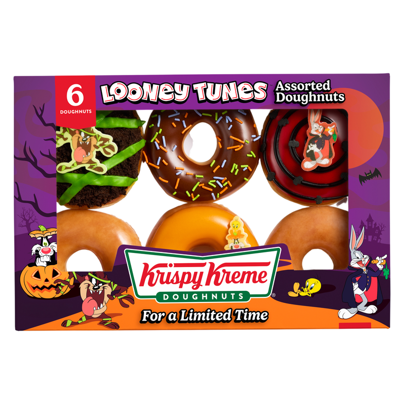 Krispy Kreme Looney Tunes Halloween Collection Doughnuts - 6ct