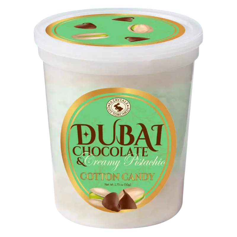 Fairytale Dubai Chocolate & Creamy Pistachio Cotton Candy, 1.75 oz