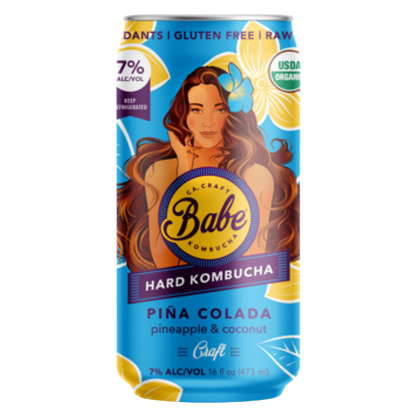 Babe Hard Kombucha Pina Colada (6PKC 12 OZ)