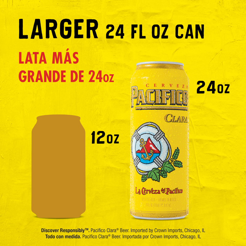 Pacifico 24oz Can 4.4% ABV