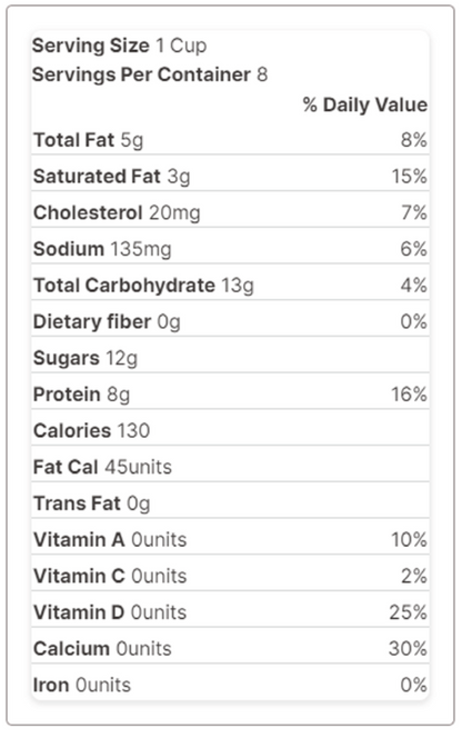 Cream-O-Land Vitamin A & D 2% Reduced Fat Milk - 1/2 Gallon