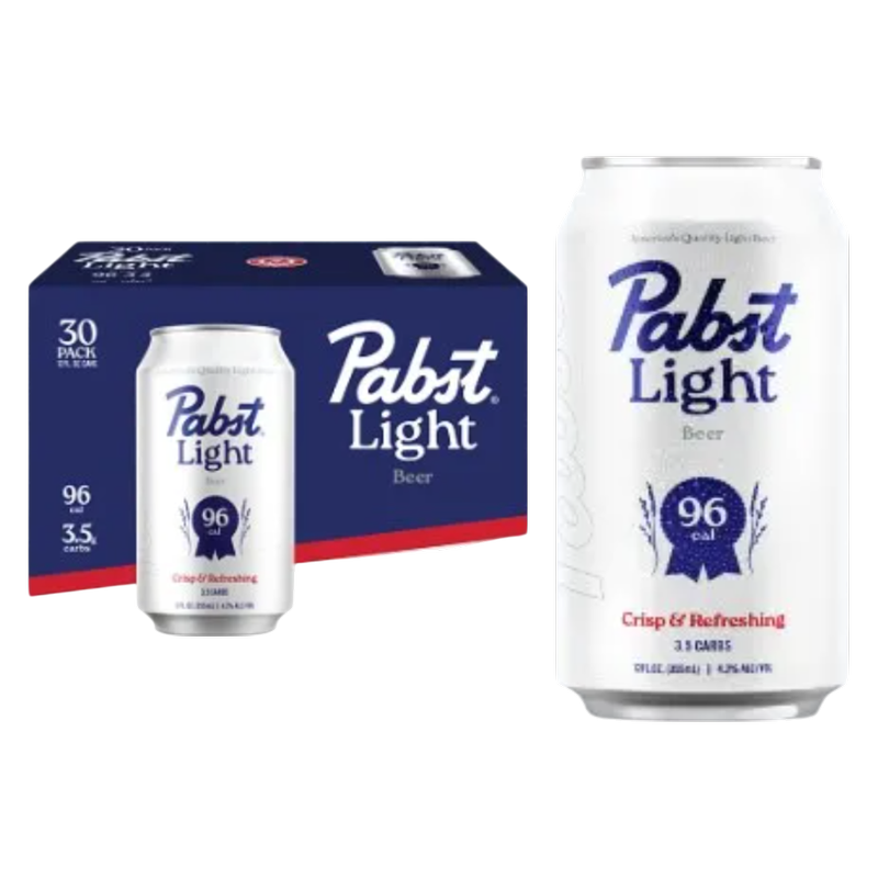 Pabst Light 30pk 12oz Can 4.2% ABV