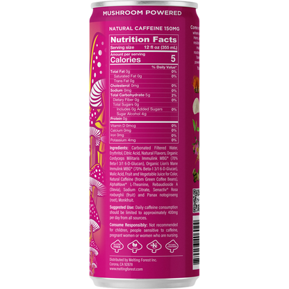 Melting Forest Strawberry Lemonade Mushroom Energy 12oz Can