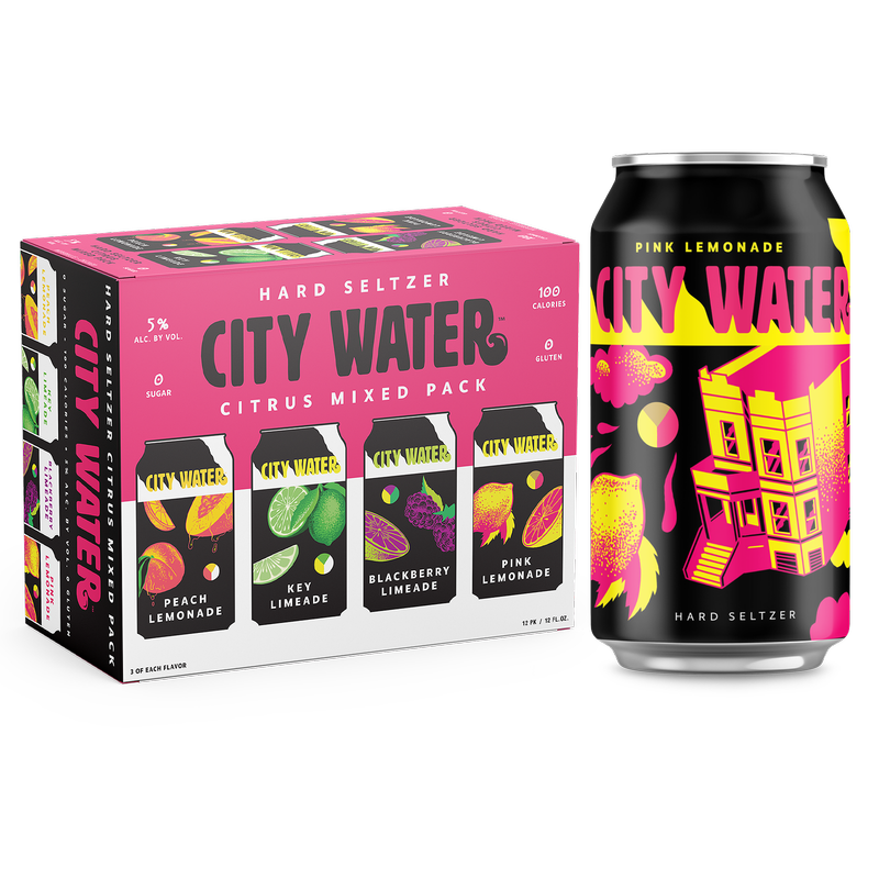 City Water Citrus Mix 12pk 12oz Can 5% ABV