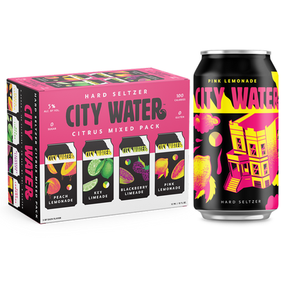 City Water Citrus Mix 12pk 12oz Can 5% ABV
