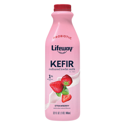 Lifeway Low Fat Strawberry Kefir 32oz Ctn