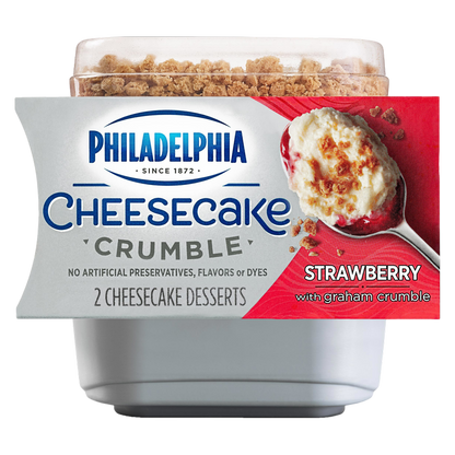 Philadelphia Strawberry Cheesecake Crumble  - 2ct/6.6oz