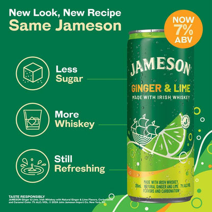 Jameson Ginger & Lime Cocktail 4pk 12oz Cans 6% ABV