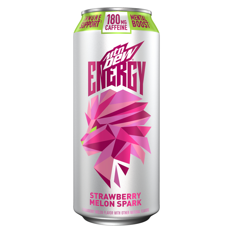 Mountain Dew Energy Strawberry Melon Spark 16oz Can