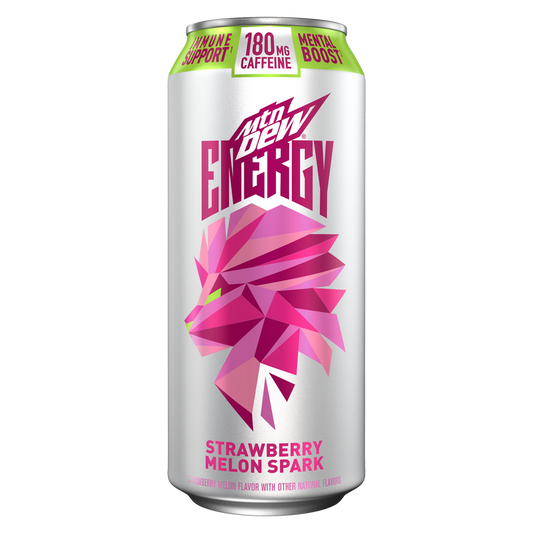 Mountain Dew Energy Strawberry Melon Spark 16oz Can
