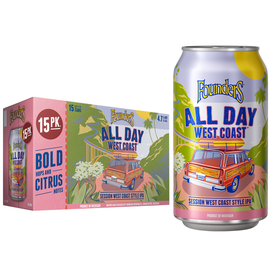 Founders All Day Seasonal - West Coast 15pk 12oz Can 4.7% ABV