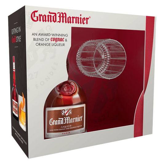 Grand Marnier Orange Liqueur Gift Set 750ml