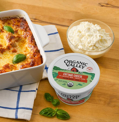 Organic Valley, Cottage Cheese 4% Milkfat Small Curd 1 Lb