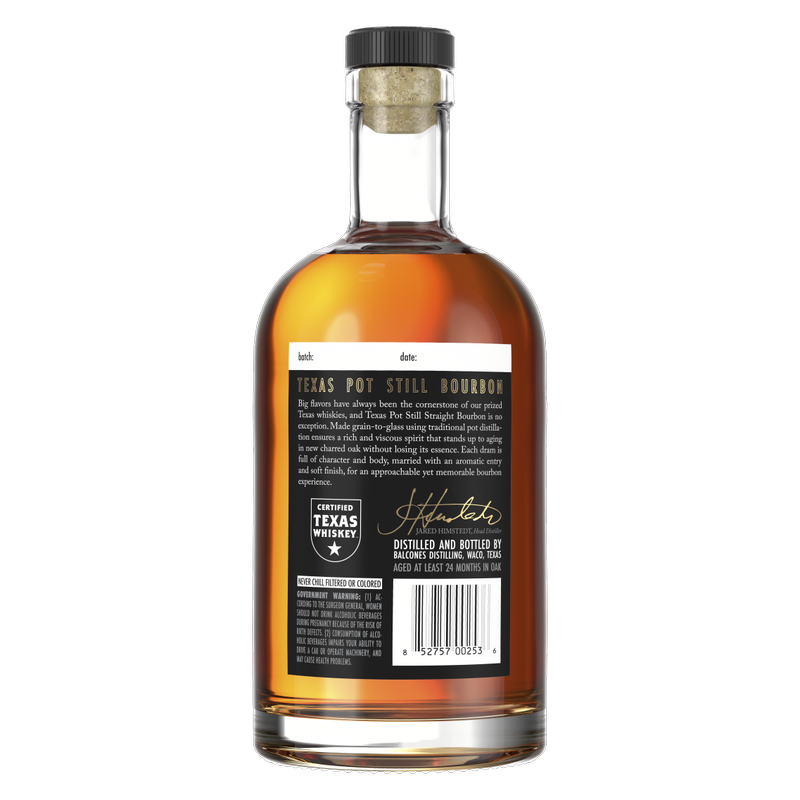 Balcones Texas Pot Still Bourbon 750ml