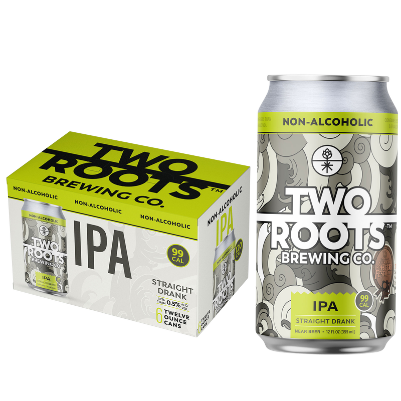 Two Roots Brewing Straight Drank IPA Non-Alcoholic 6pk 12oz Can