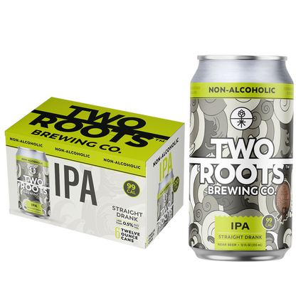 Two Roots Brewing Straight Drank IPA Non-Alcoholic 6pk 12oz Can