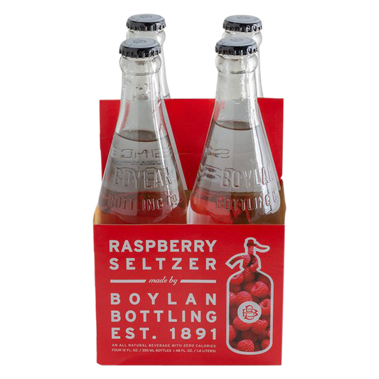 Boylan's Raspberry Seltzer4pk 12oz Can