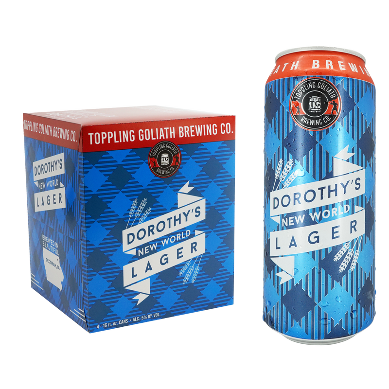 Toppling Goliath Dorothy's New World Lager 4pk 16oz Can 5.5% ABV