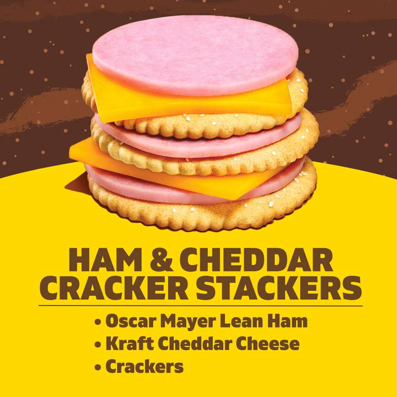 Lunchables Ham & Cheddar Cracker Stackers -  3.2oz
