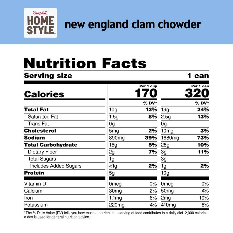 Campbell's New England Clam Chowder 16.3oz