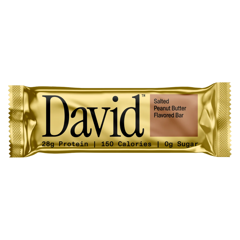 David Salted Peanut Butter Protein Bar, 2.19 oz