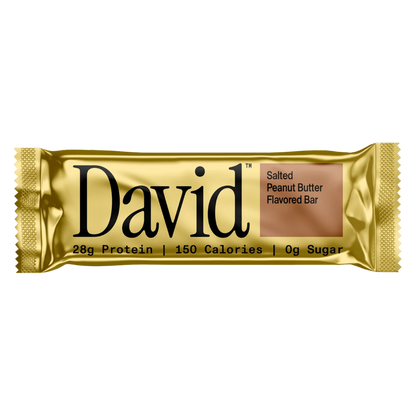 David Salted Peanut Butter Protein Bar, 2.19 oz