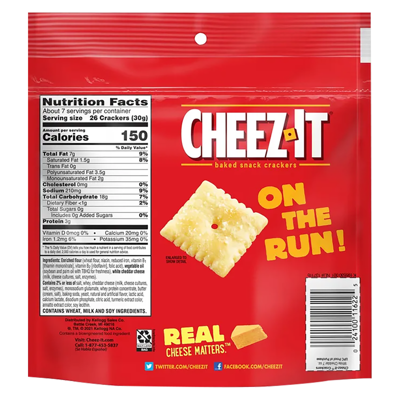 Cheez-It® Crackers White Cheddar, 7oz