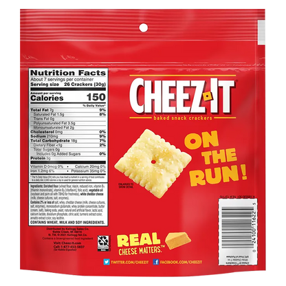 Cheez-It® Crackers White Cheddar, 7oz