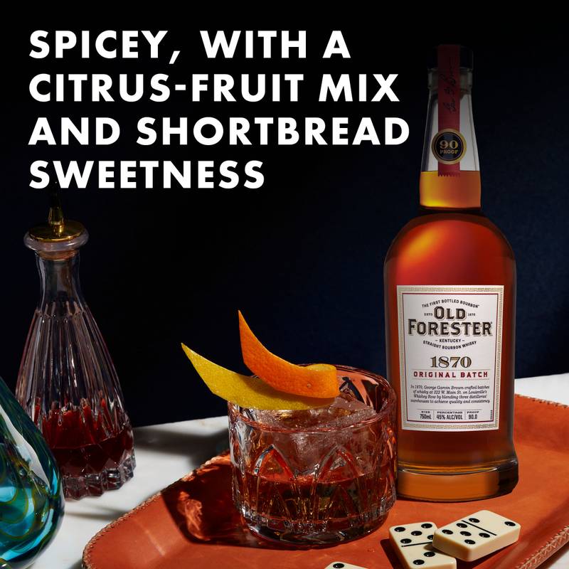 Old Forester Whiskey Row Series: 1870 Original Batch Kentucky Straight Bourbon Whisky, 750 mL Bottle, 90 Proof
