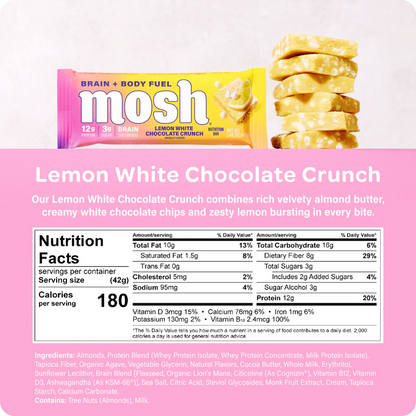 Mosh Lemon White Chocolate Crunch, 1.48oz