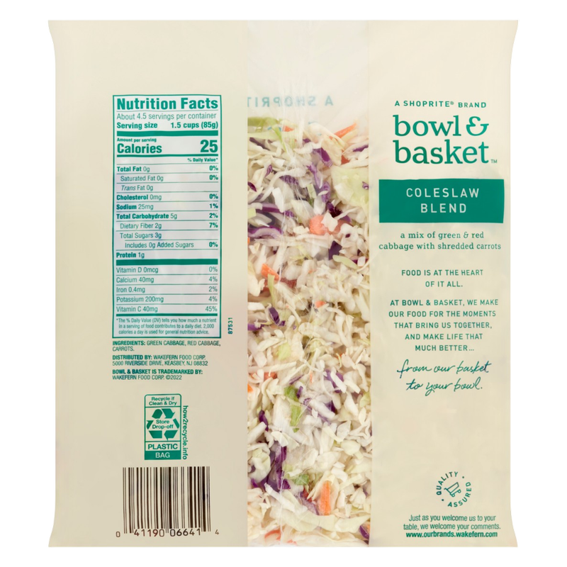 Bowl & Basket Coleslaw Blend - 14oz