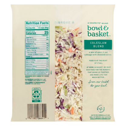 Bowl & Basket Coleslaw Blend - 14oz