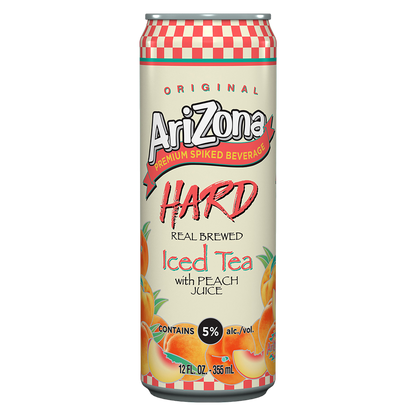 Arizona Hard Peach Tea 12pk 12oz Cans
