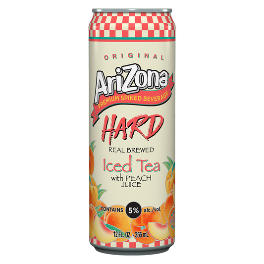 Arizona Hard Peach Tea Single 12oz Can 5% ABV