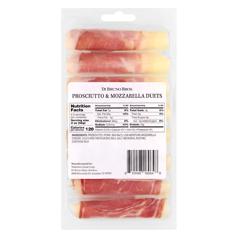 Di Bruno Bros. Prosciutto & Mozzarella Duets - 5oz