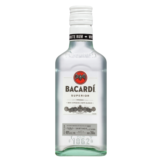 Bacardi Superior White Rum 200ml (80 proof)