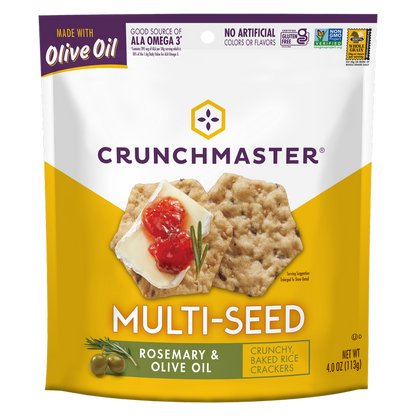 Crunchmaster® Rosemary & Olive Oil Multi-Seed Crackers 4oz