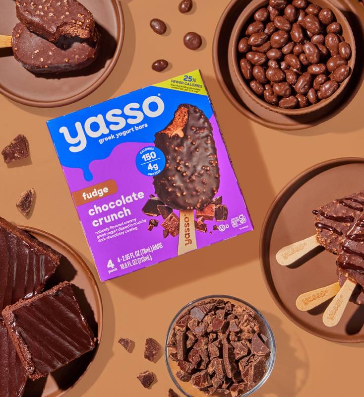 Yasso Fudge Chocolate Crunch Ice Cream Bars 4ct