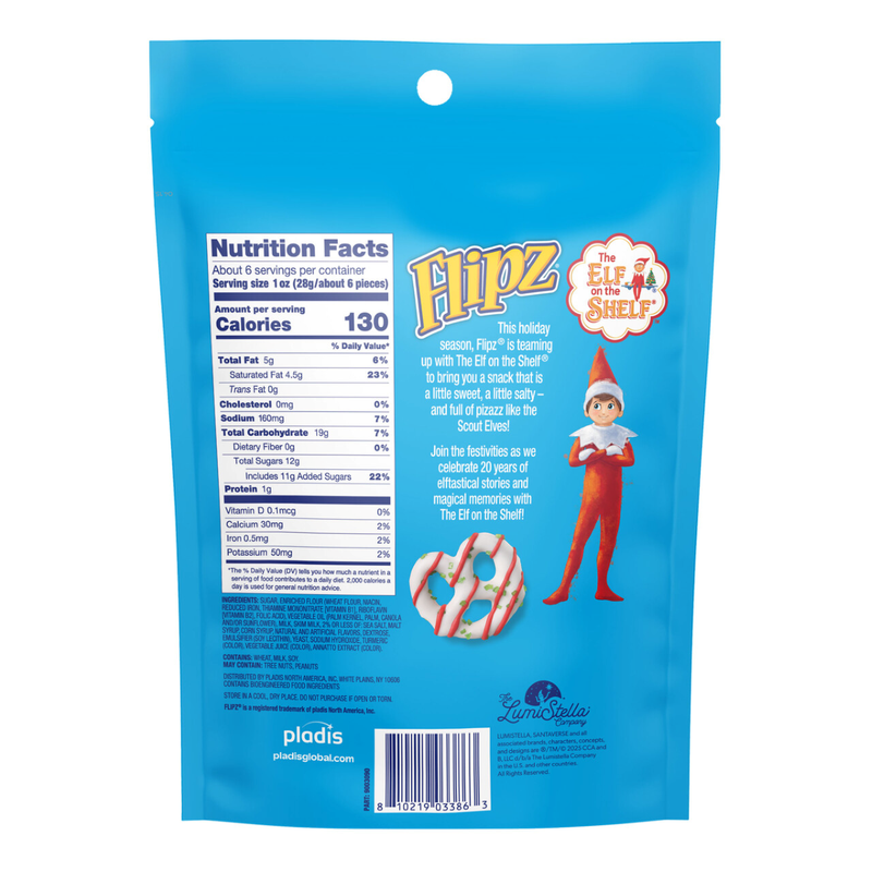 Flipz Sugar Cookie, Elf On The Shelf, 6.5oz
