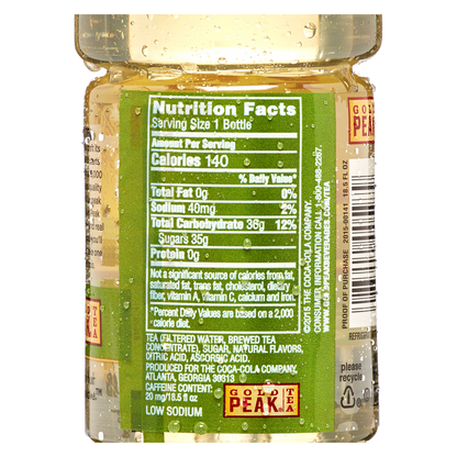 Gold Peak Green Tea 18.5oz