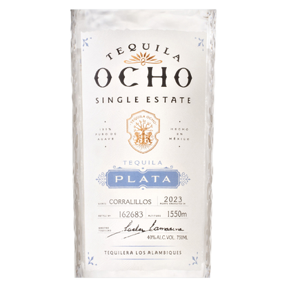 Tequila Ocho Plata 750ml (80 proof)