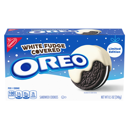 Oreo White Fudge Covered Sandwich Cookies 8.5oz