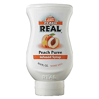 Simply Squeeze Peach Re'al Puree Infused Syrup 16.9oz Btl
