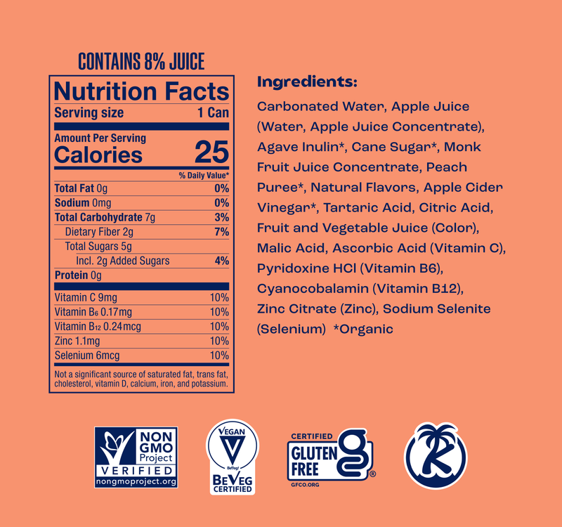 SunSip Soda Peach 11.5oz Can