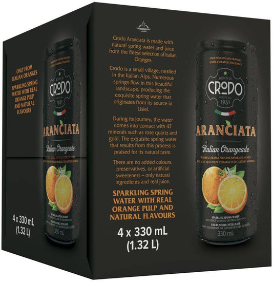 Crodo Aranciata 4pk 11.2oz Can